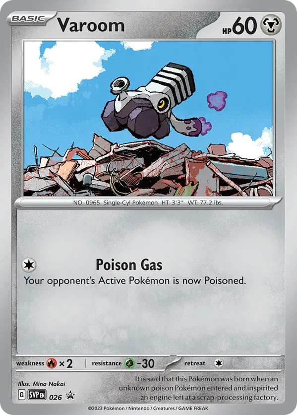 Varoom - Scarlet & Violet Black Star Promos - #026 - Pokemon TCG card