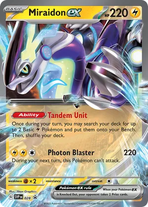 Miraidon ex #028 Miraidon ex - Scarlet & Violet Black Star Promos - #028 - Pokemon TCG card