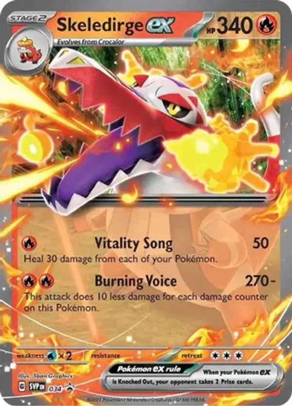 Skeledirge ex - Scarlet & Violet Black Star Promos - #034 - Pokemon TCG card