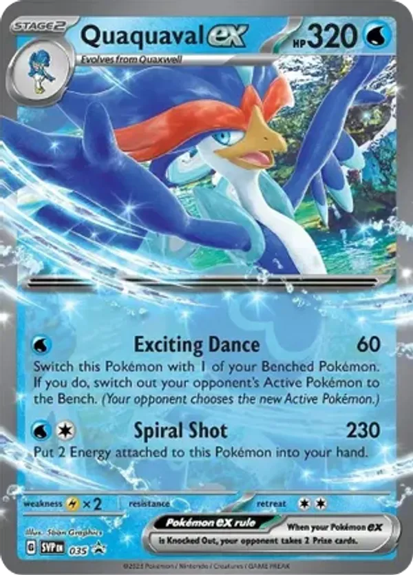 Quaquaval ex - Scarlet & Violet Black Star Promos - #035 - Pokemon TCG card