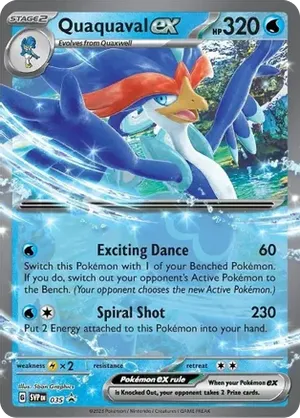 Quaquaval ex #035 Quaquaval ex - Scarlet & Violet Black Star Promos - #035 - Pokemon TCG card