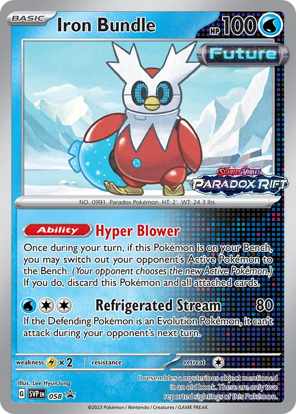 Iron Bundle - Scarlet & Violet Black Star Promos - #058 - Pokemon TCG card