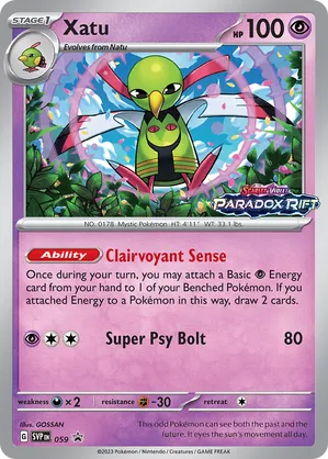 Xatu - Scarlet & Violet Black Star Promos - #059 - Pokemon TCG card