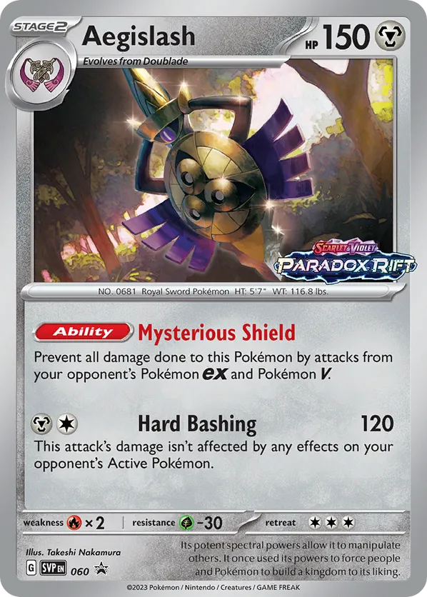 Aegislash - Scarlet & Violet Black Star Promos - #060 - Pokemon TCG card