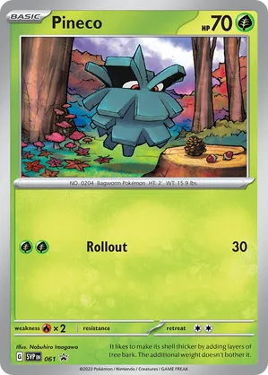 Pineco - Scarlet & Violet Black Star Promos - #061 - Pokemon TCG card