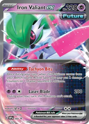 Iron Valiant ex - Scarlet & Violet Black Star Promos - #068 - Pokemon TCG card