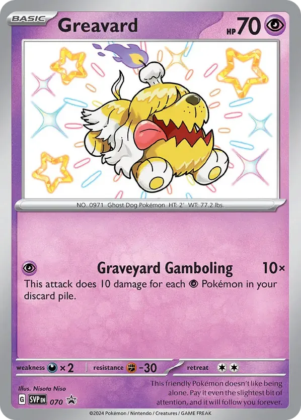 Greavard - Scarlet & Violet Black Star Promos - #070 - Pokemon TCG card