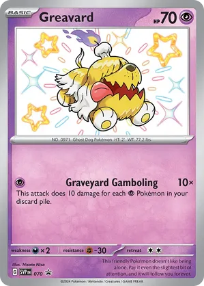 Greavard - Scarlet & Violet Black Star Promos - #070 - Pokemon TCG card