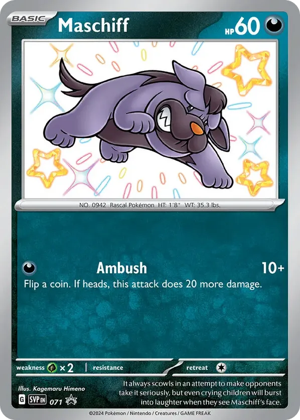 Maschiff - Scarlet & Violet Black Star Promos - #071 - Pokemon TCG card