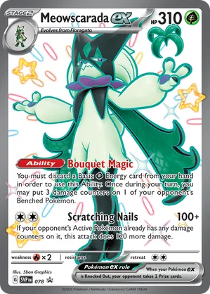 Meowscarada ex - Scarlet & Violet Black Star Promos - #078 - Pokemon TCG card