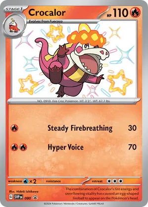 Crocalor - Scarlet & Violet Black Star Promos - #080 - Pokemon TCG card