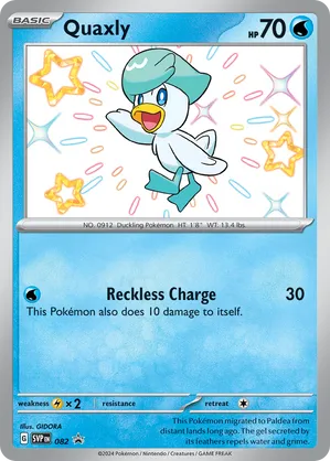 Quaxly #082 Quaxly - Scarlet & Violet Black Star Promos - #082 - Pokemon TCG card