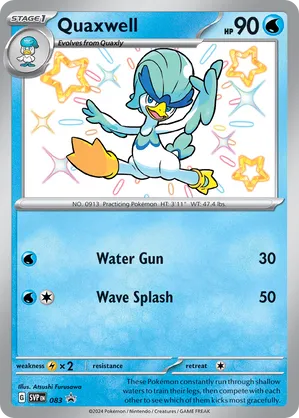 Quaxwell #083 Quaxwell - Scarlet & Violet Black Star Promos - #083 - Pokemon TCG card