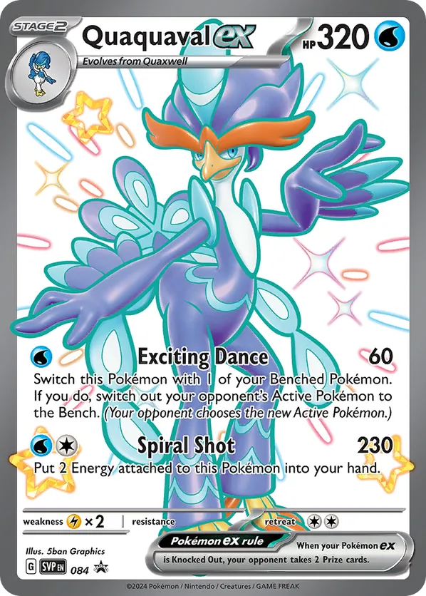 Quaquaval ex - Scarlet & Violet Black Star Promos - #084 - Pokemon TCG card