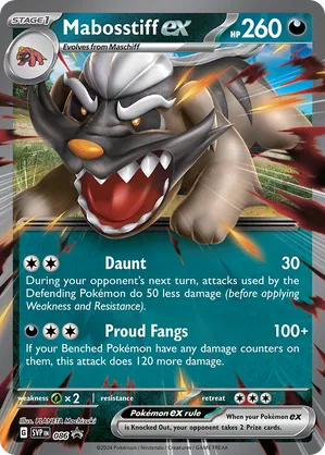 Mabosstiff ex #086 Mabosstiff ex - Scarlet & Violet Black Star Promos - #086 - Pokemon TCG card