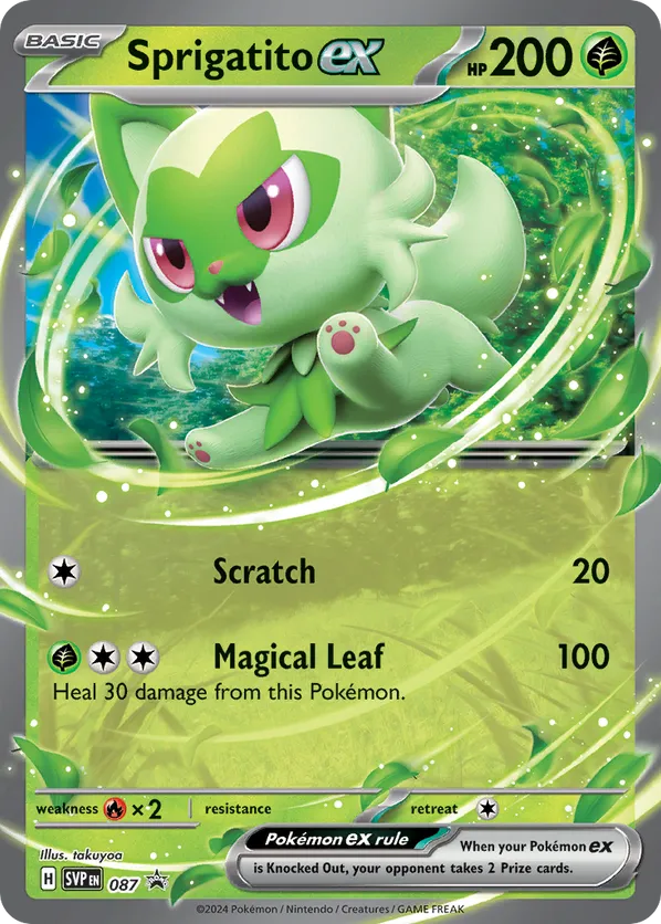 Sprigatito ex - Scarlet & Violet Black Star Promos - #087 - Pokemon TCG card