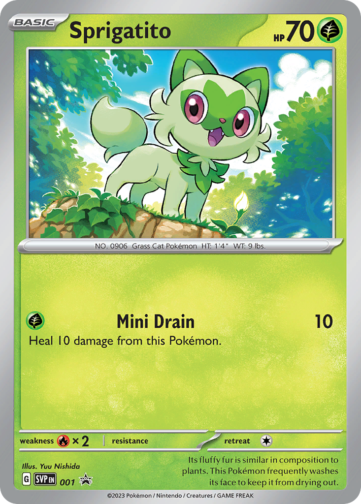 Sprigatito - Scarlet & Violet Black Star Promos - #1 - Pokemon TCG card