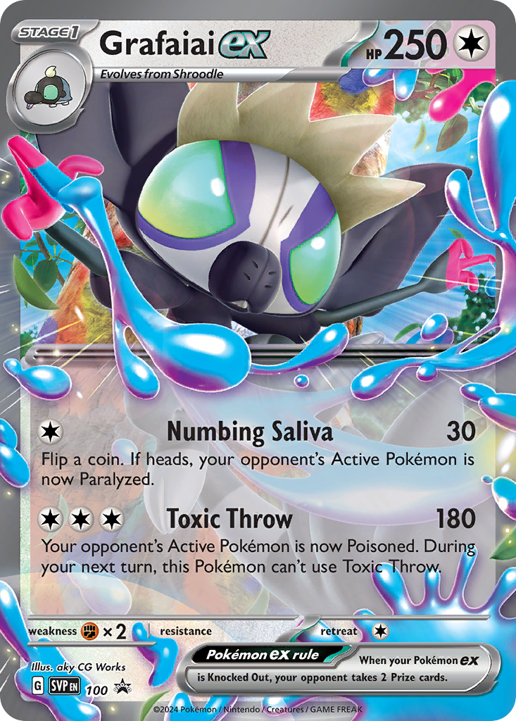 Grafaiai ex - Scarlet & Violet Black Star Promos - #100 - Pokemon TCG card