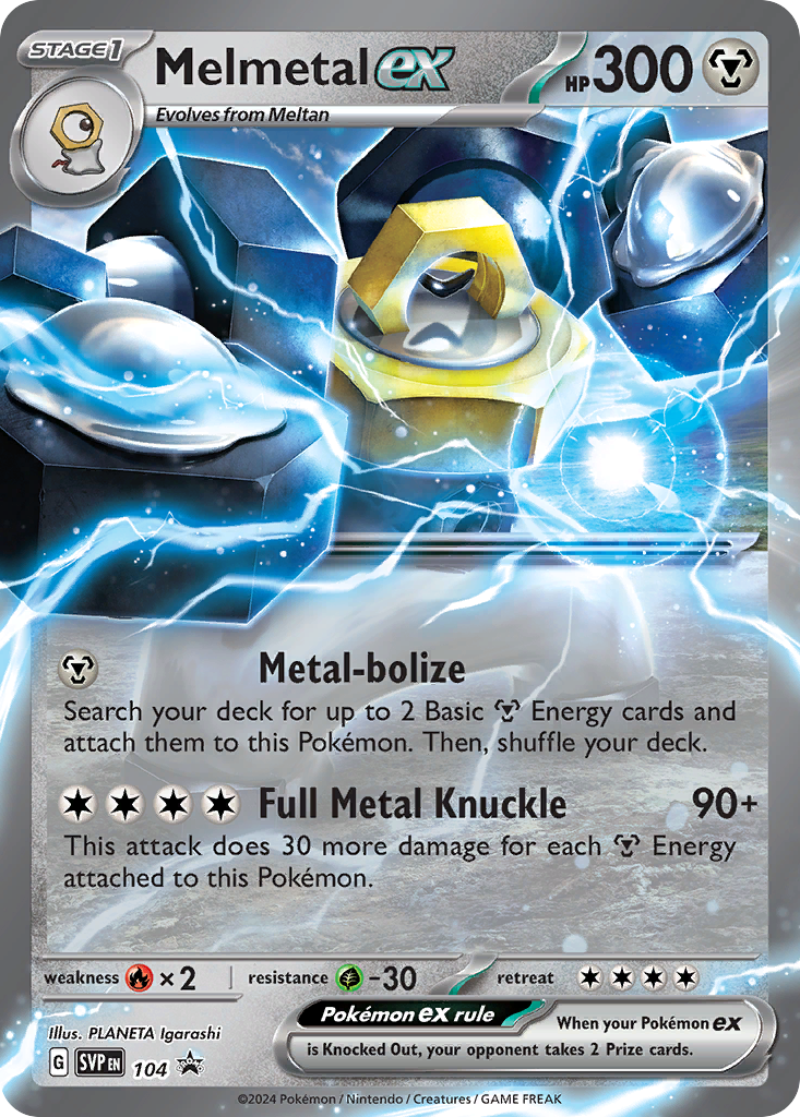 Melmetal ex - Scarlet & Violet Black Star Promos - #104 - Pokemon TCG card