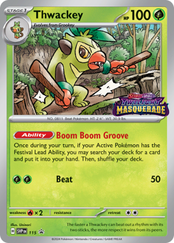 Thwackey - Scarlet & Violet Black Star Promos - #115 - Pokemon TCG card