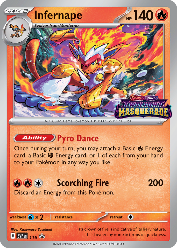 Infernape - Scarlet & Violet Black Star Promos - #116 - Pokemon TCG card