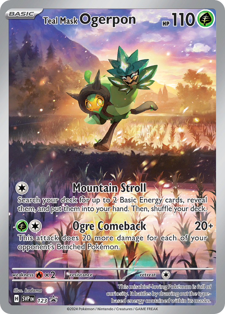 Teal Mask Ogerpon - Scarlet & Violet Black Star Promos - #123 - Pokemon TCG card