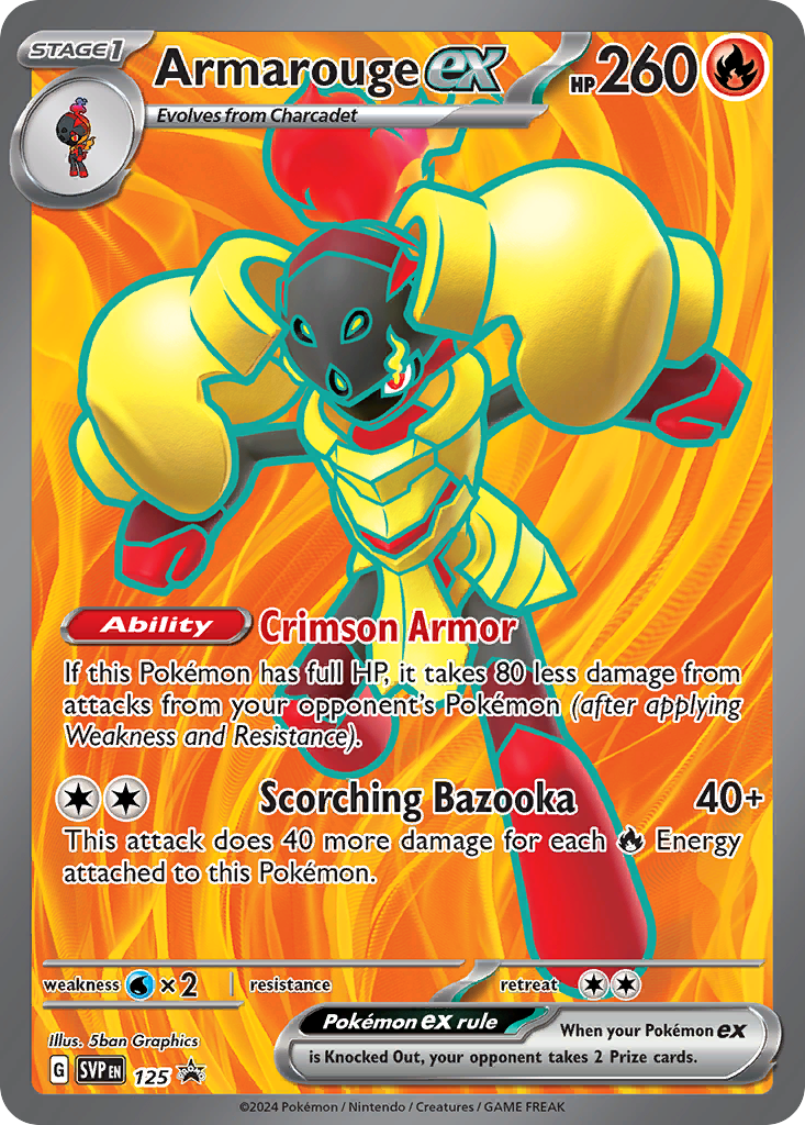 Armarouge ex - Scarlet & Violet Black Star Promos - #125 - Pokemon TCG card