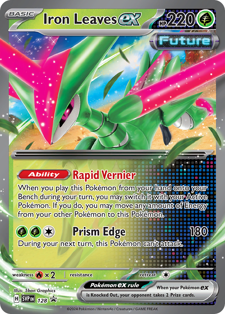 Iron Leaves ex - Scarlet & Violet Black Star Promos - #128 - Pokemon TCG card