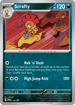 Scrafty - Scarlet & Violet Black Star Promos - #188 - Pokemon TCG card