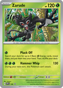 Zarude - Scarlet & Violet Black Star Promos - #199 - Pokemon TCG card
