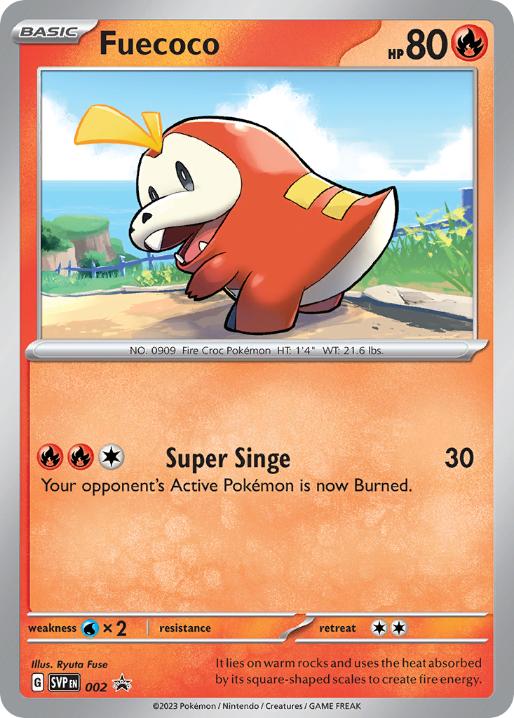 Fuecoco - Scarlet & Violet Black Star Promos - #2 - Pokemon TCG card