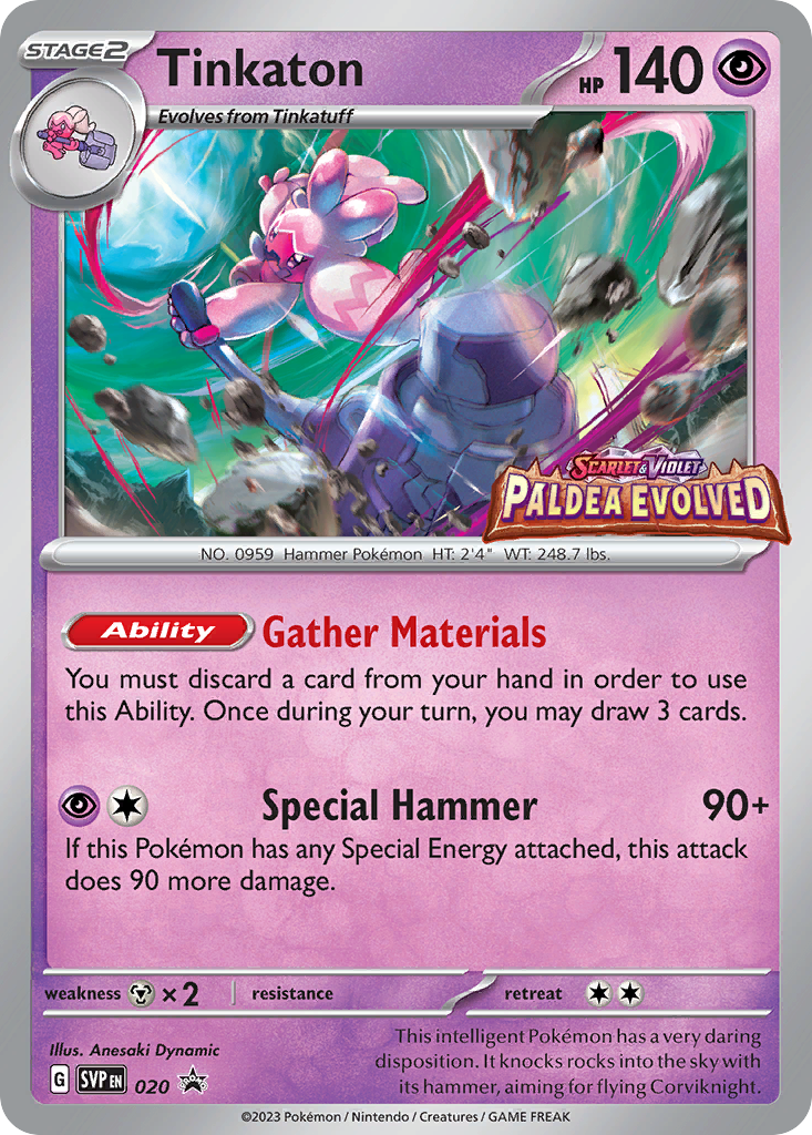 Tinkaton - Scarlet & Violet Black Star Promos - #20 - Pokemon TCG card