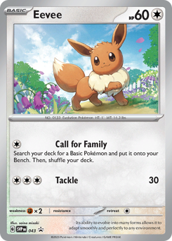 Eevee - Scarlet & Violet Black Star Promos - #43 - Pokemon TCG card