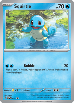 Squirtle #48 Squirtle - Scarlet & Violet Black Star Promos - #48 - Pokemon TCG card