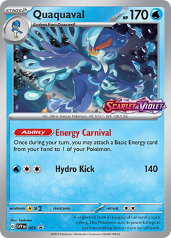 Quaquaval #5 Quaquaval - Scarlet & Violet Black Star Promos - #5 - Pokemon TCG card