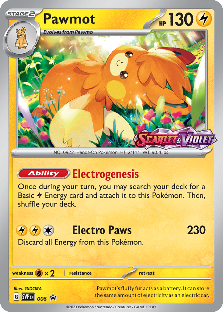 Pawmot - Scarlet & Violet Black Star Promos - #6 - Pokemon TCG card