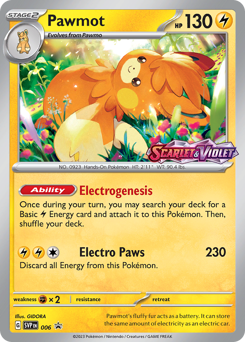 Pawmot - Scarlet & Violet Black Star Promos - #6 - Pokemon TCG card