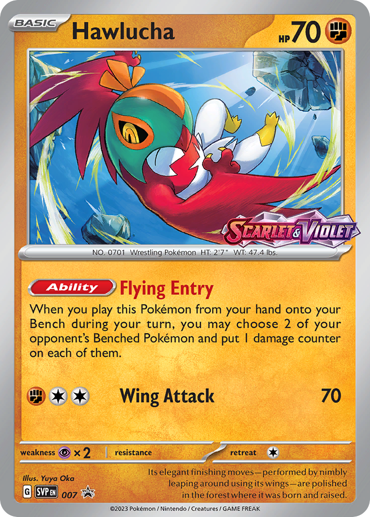 Hawlucha - Scarlet & Violet Black Star Promos - #7 - Pokemon TCG card