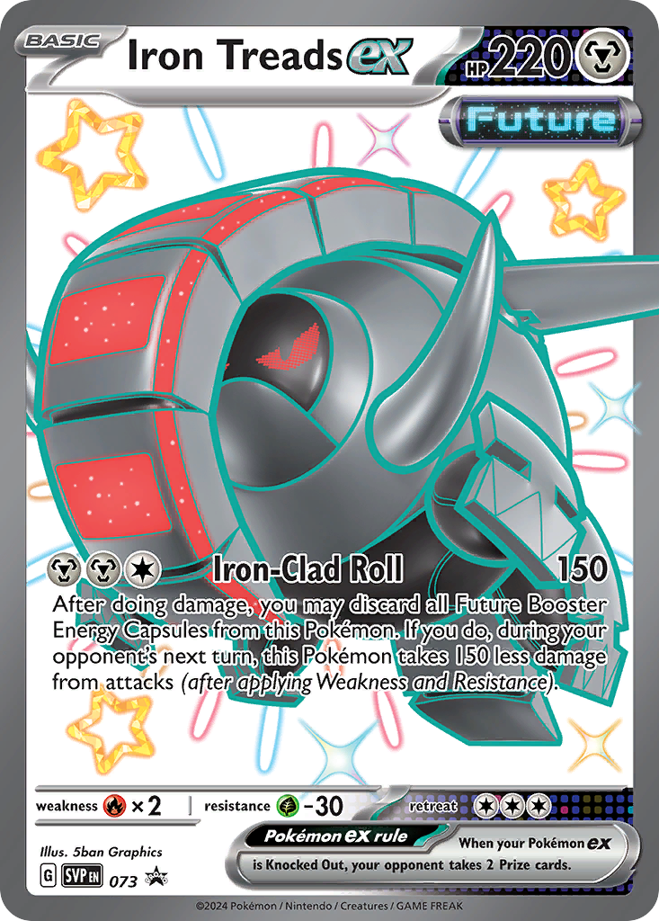 Iron Treads ex - Scarlet & Violet Black Star Promos - #73 - Pokemon TCG card