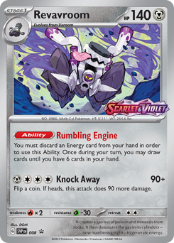 Revavroom #8 Revavroom - Scarlet & Violet Black Star Promos - #8 - Pokemon TCG card