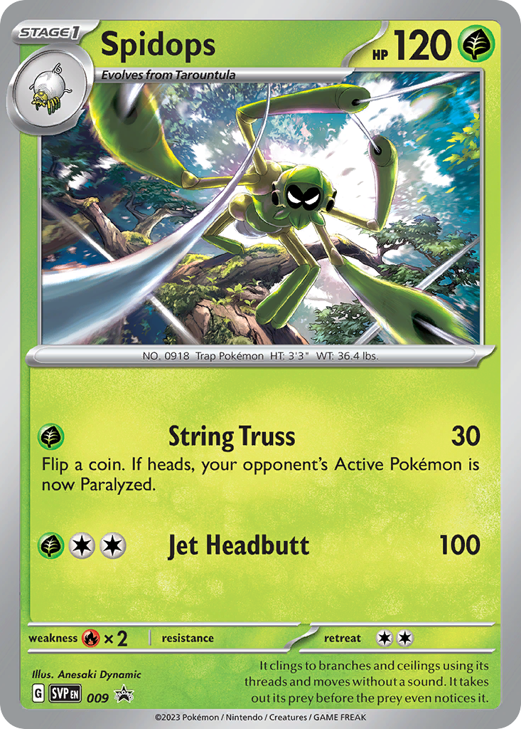 Spidops - Scarlet & Violet Black Star Promos - #9 - Pokemon TCG card