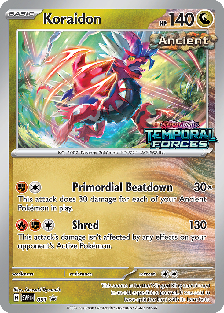 Koraidon - Scarlet & Violet Black Star Promos - #91 - Pokemon TCG card