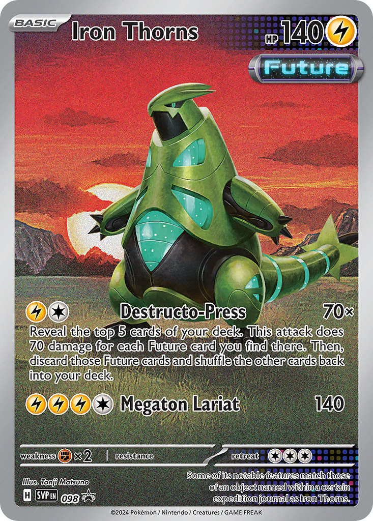 Iron Thorns - Scarlet & Violet Black Star Promos - #98 - Pokemon TCG card