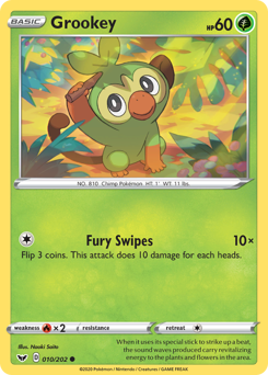 Grookey #10 Grookey - Sword & Shield - #10 - Pokemon TCG card