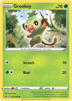Grookey #11 Grookey - Sword & Shield - #11 - Pokemon TCG card
