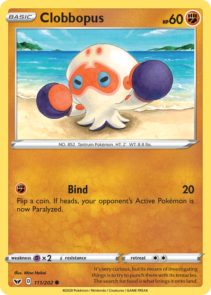 Clobbopus - Sword & Shield - #111 - Pokemon TCG card