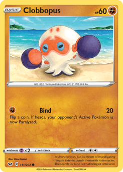 Clobbopus #111 Clobbopus - Sword & Shield - #111 - Pokemon TCG card