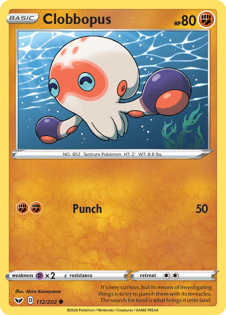 Clobbopus - Sword & Shield - #112 - Pokemon TCG card