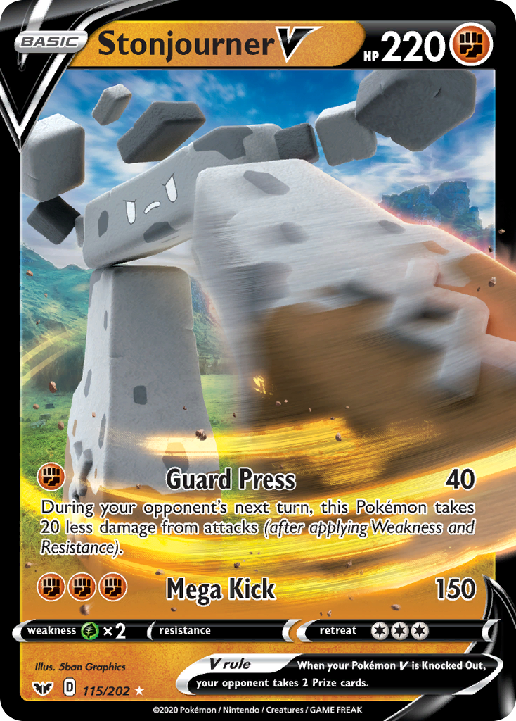 Stonjourner V - Sword & Shield - #115 - Pokemon TCG card
