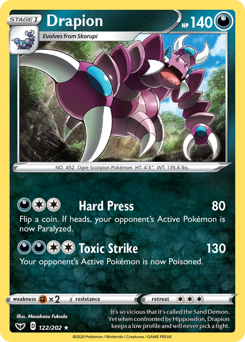 Drapion - Sword & Shield - #122 - Pokemon TCG card
